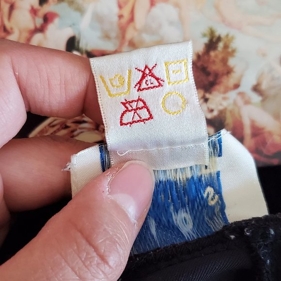 Vintage 90s Black Velvet Top - Picture 6 of 6